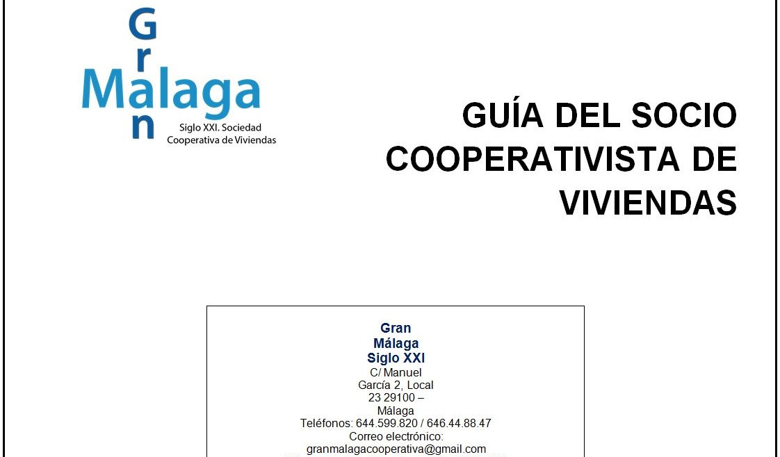 GUÍA DEL SOCIO COOPERATIVISTA DE VIVIENDAS