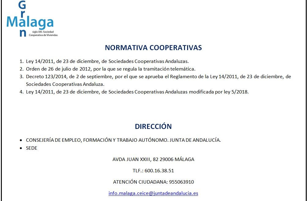 NORMATIVA COOPERATIVAS